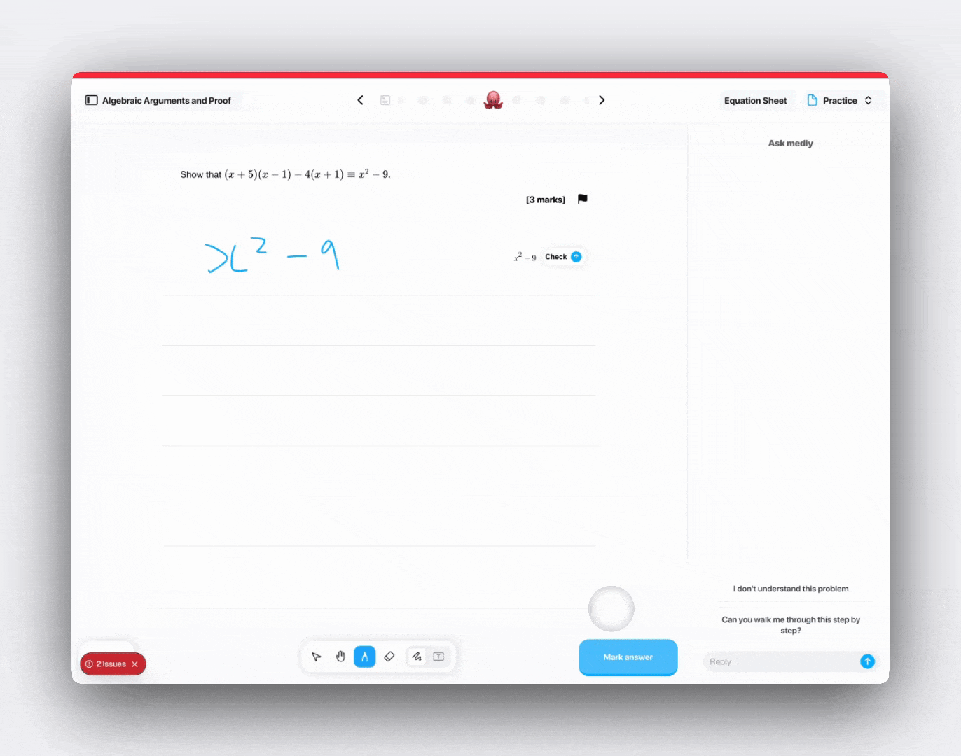 Updated proof marking